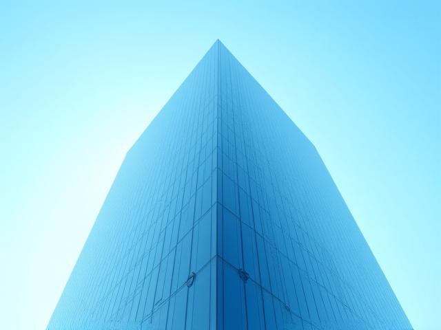 Modern glass office building