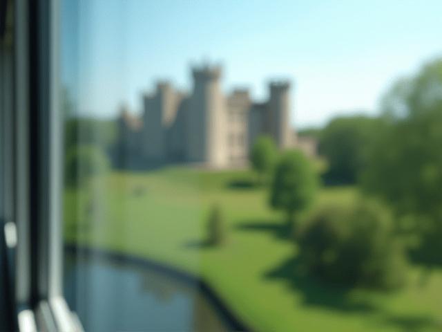 Close-up of a perfectly streak-free window after cleaning, reflecting a clear view
