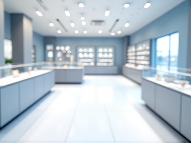 Clean retail store interior with sparkling windows and polished floors