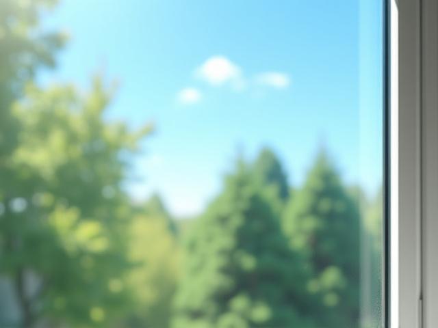 After: Sparkling clean residential window, crystal clear and streak-free