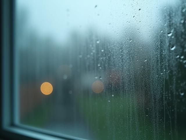 Before: Dirty residential window with visible grime and streaks