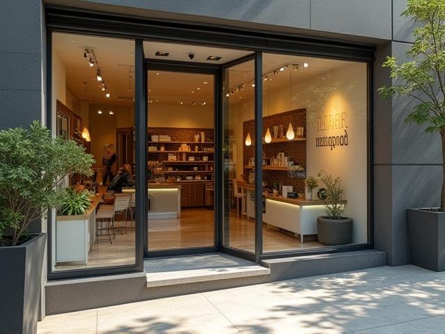 After: Bright and inviting shopfront window, perfectly clean